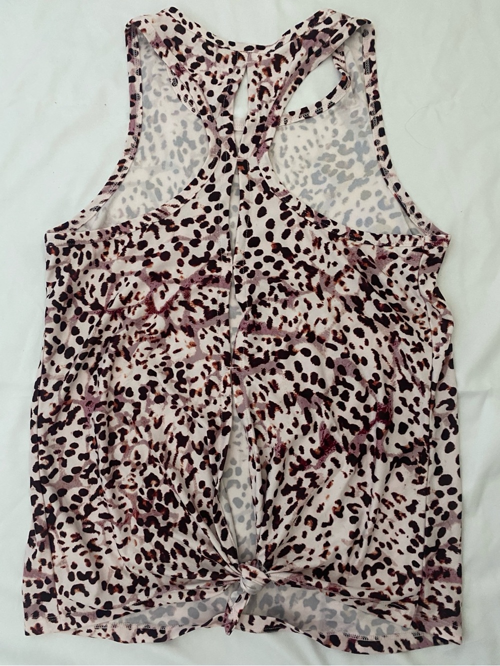 Old Navy Active Women's Pink Leopard Print Racerback Tank Top - Picture 3 of 5